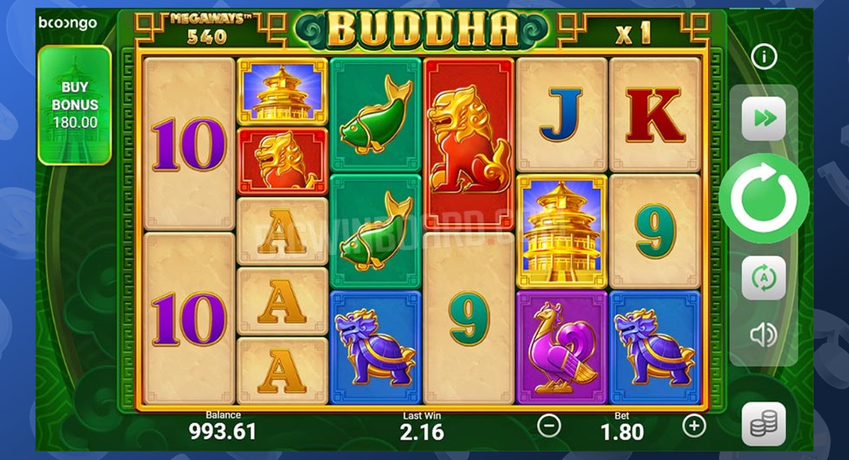 Play Buddha Megaways at Punt Casino.