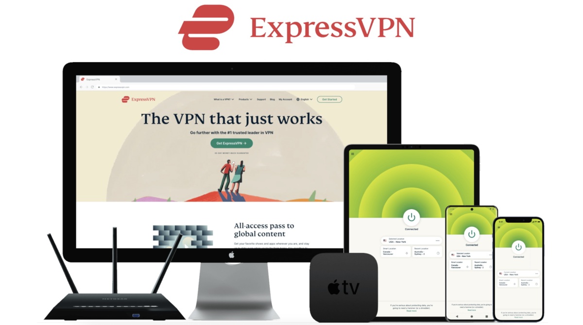 ExpressVPN can be used to access blocked sites on multiple devices.