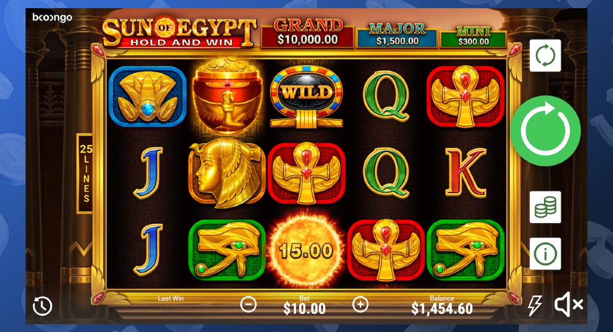 Play Sun of Egypt at Punt Casino.