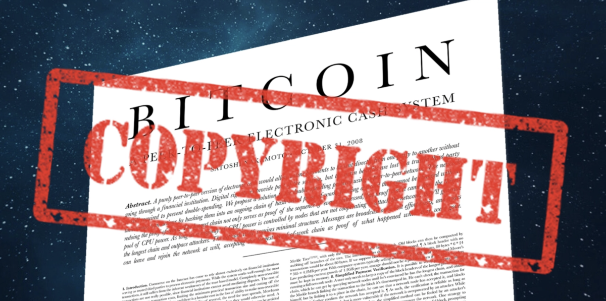 Bitcoin Whitepaper copyright.