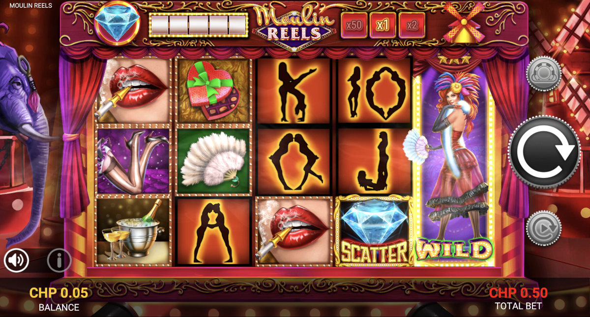 Moulin Reels slot played at Punt Casino.
