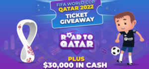 Road to Qatar promotion at Punt Casino.