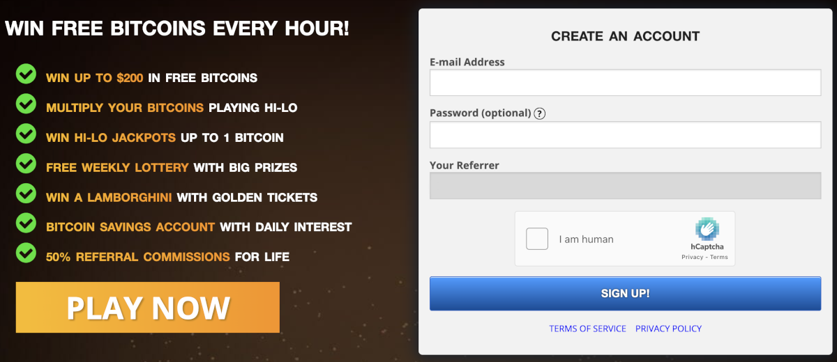 The Free Bitcoins website offers users the opportunity to earn free bitcoin in 2022.