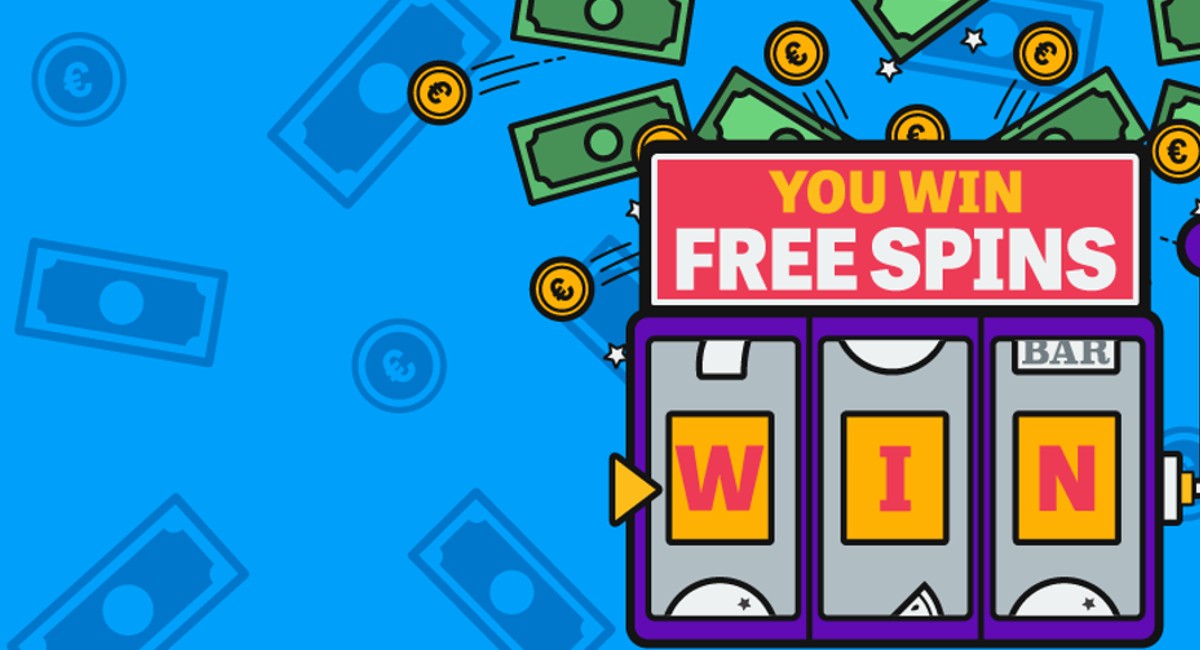 Play slots with free spins.