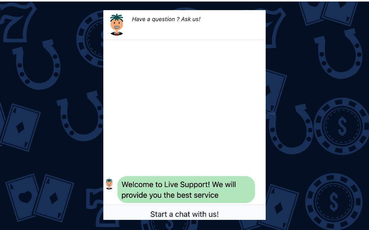 Chat to us by typing your query into the live chat support window.