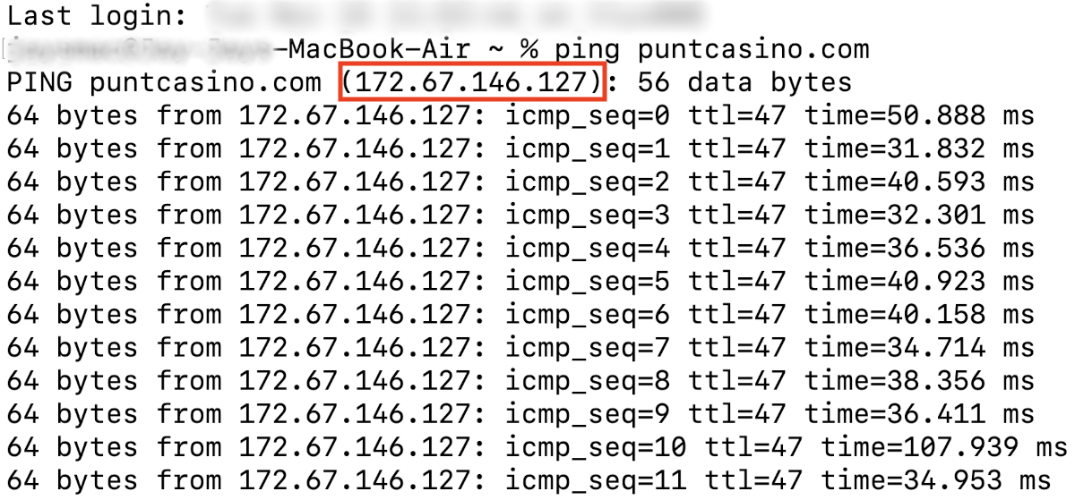 Using the Ping Command on Mac.