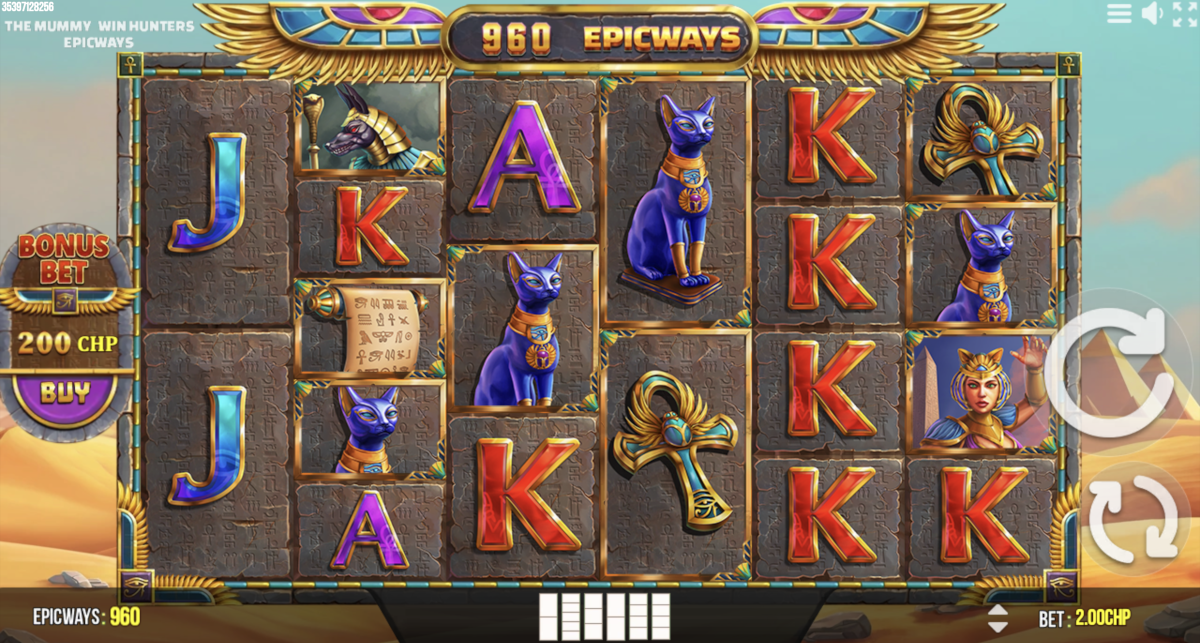 The Mummy Win Hunters Epicways played at Punt Casino.