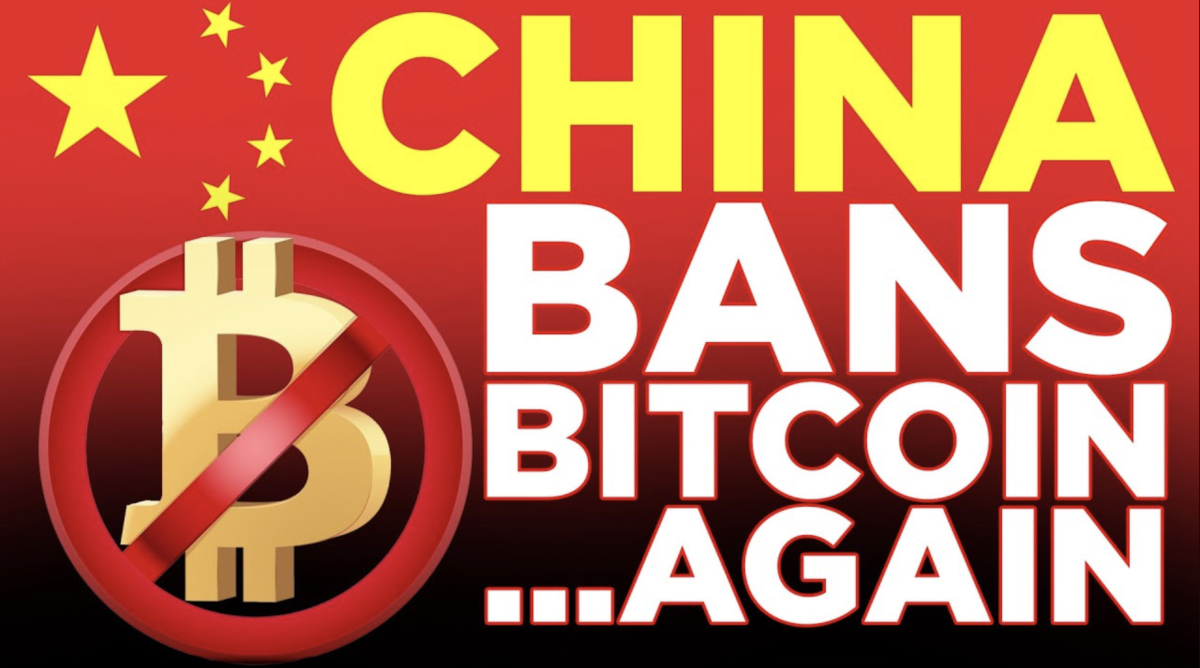 China bans Bitcoin again.