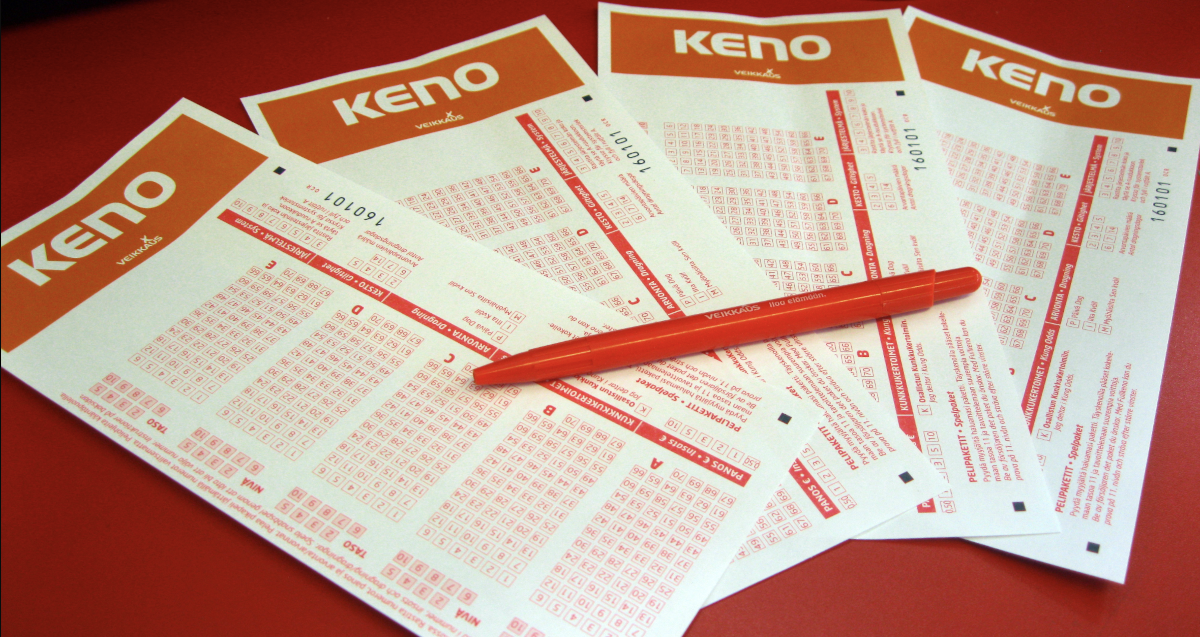 Keno tickets.