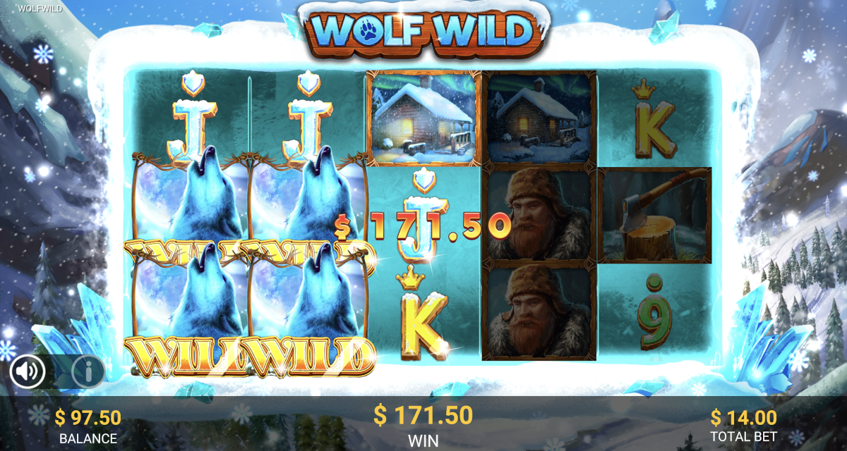 Wolf Wild slot played at Punt Casino.