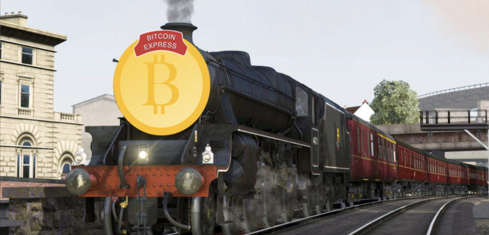 Bitcoin train.