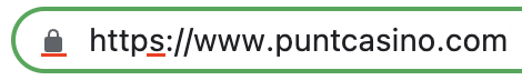 Punt Casino is fully protected by SSL Security Certificate.