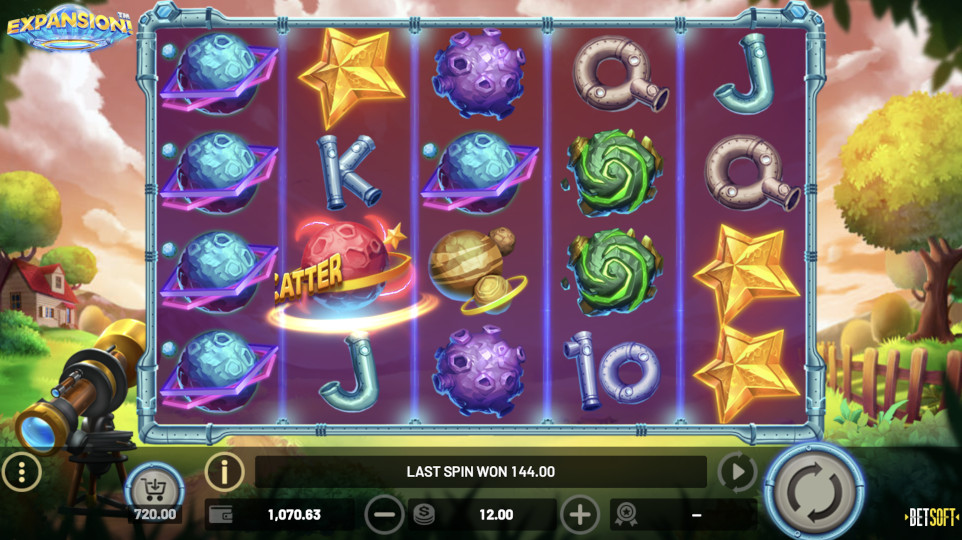 Expansion is one of the new bitcoin slots at Punt Casino.