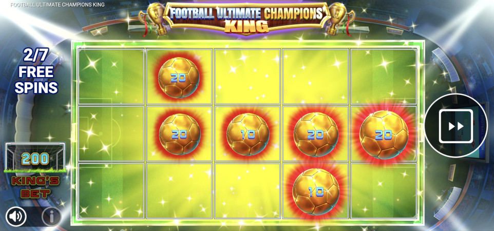 Football Ultimate Champions' King slot from Reevo at Punt Casino