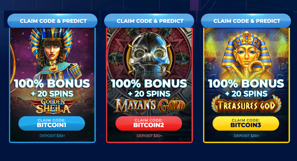Guess the price of BTC and win 50 free spins