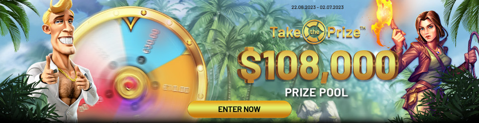 Win a share of $108,000 in the Take the Prize Tournament from Betsoft at Punt Casino.